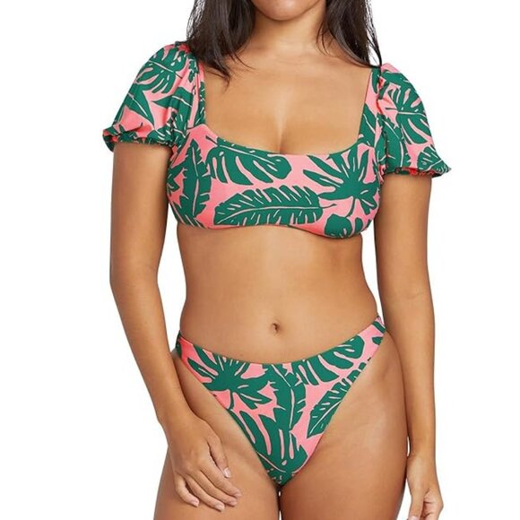 *SET* Volcom "Leaf UR Life" 2-piece Bikini - Picture 1 of 4